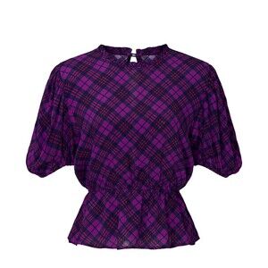 Rahi Plaid Victoria Blouse Sz0